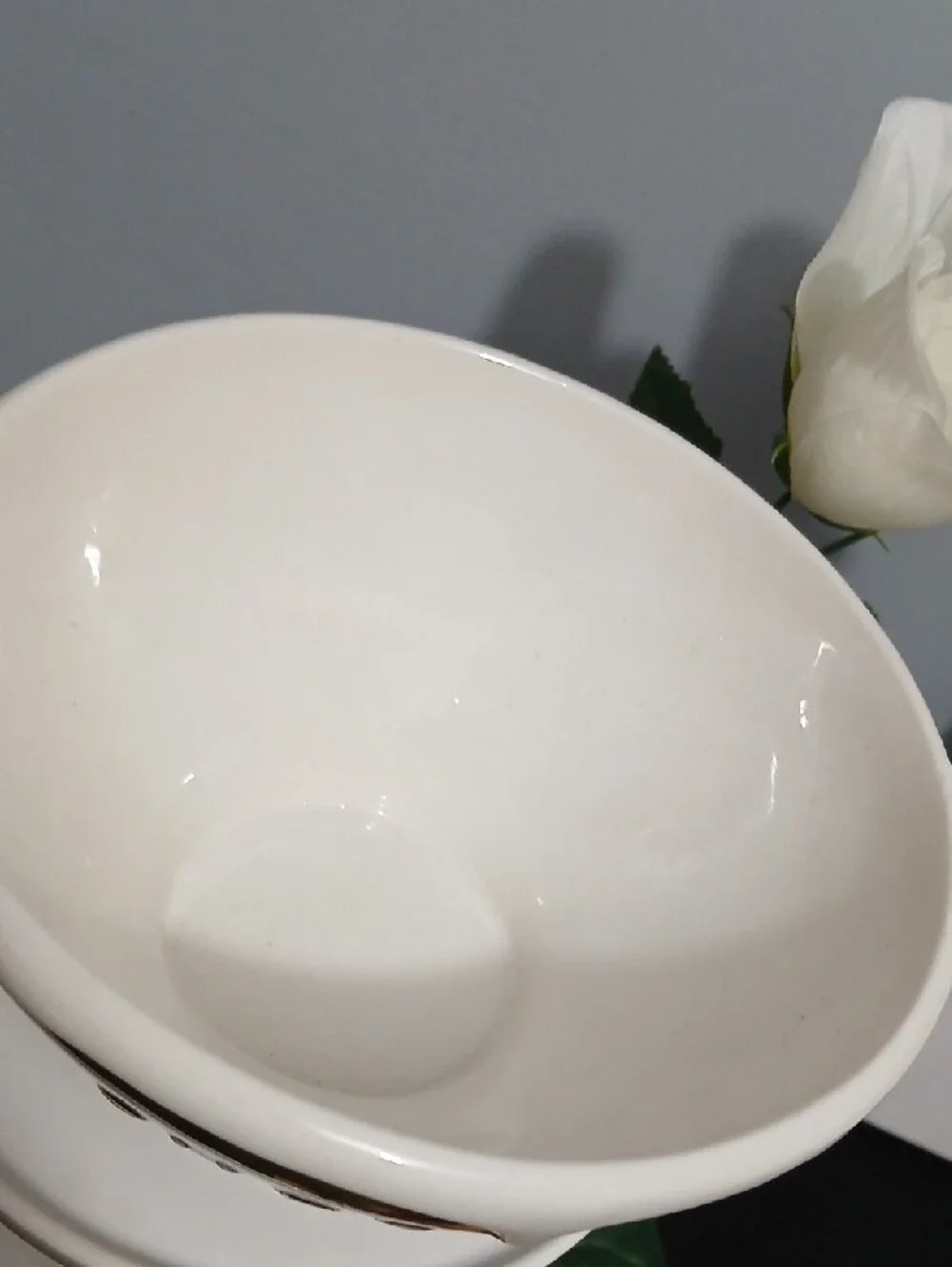 Pottery Barn Chocolate Ceramic Dessert Bowl Brown & White Drip